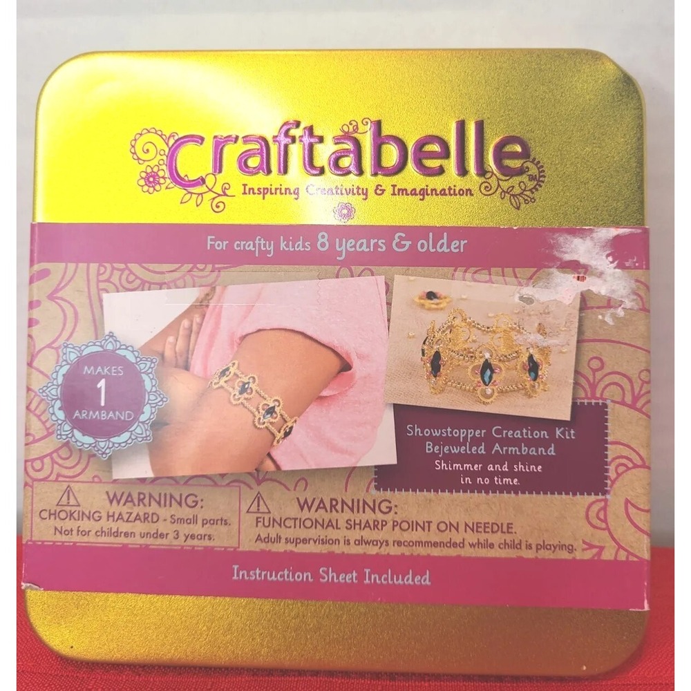 Craftabelle Showstopper Creation Kit Bejeweled Armband Makes 1 NEW Ages‎ 8+